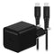 Mobilize Wall Charger Usb-C 20W With Pd/Pps + Usb-C Nylon Cable 1.2M Black