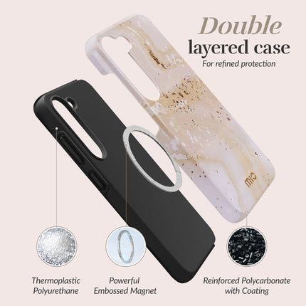 Mio By Mobilize Mio Gold Marble Magsafe Compatible For Samsung A36 5G/A56 5G