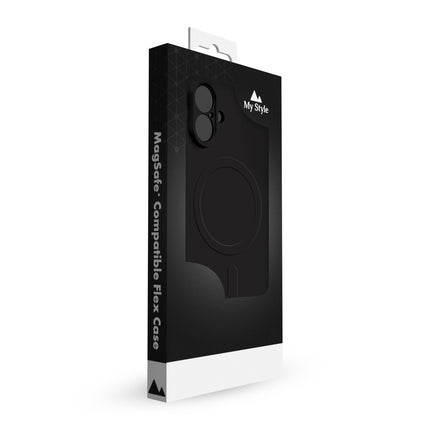 My Style Protective Flex Magsafe Compatible Case For Apple Iphone 16 Black
