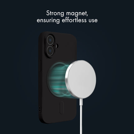My Style Protective Flex Magsafe Compatible Case For Apple Iphone 16 Black