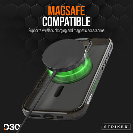 Striker X-Core - D3O Xtreme Impact Mag Case Pro - Black - Apple Iphone 16