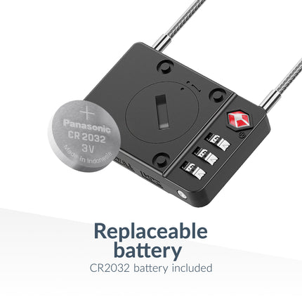 Beeep Onetag Apple Find My & Android Tracker - Anti-Loss Tsa Approved Smartlock - Black