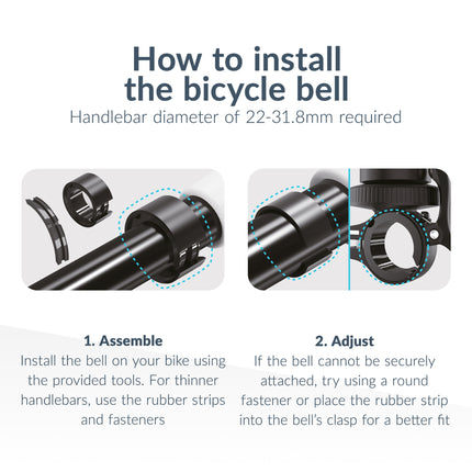 Beeep Onetag Apple Find My & Android Tracker Black & Bicycle Bell