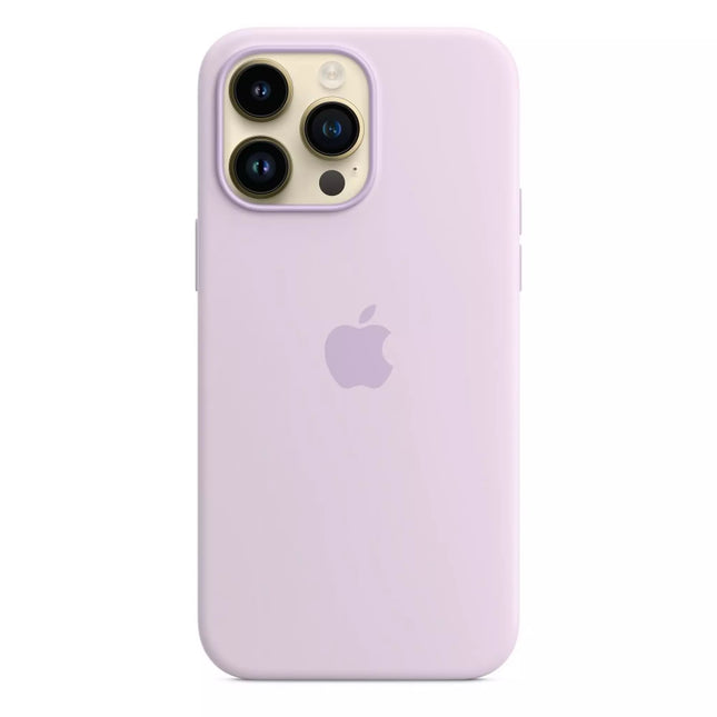 Apple iPhone 14 Pro Max Siliconen hoesje met MagSafe - Lilac (Lila)