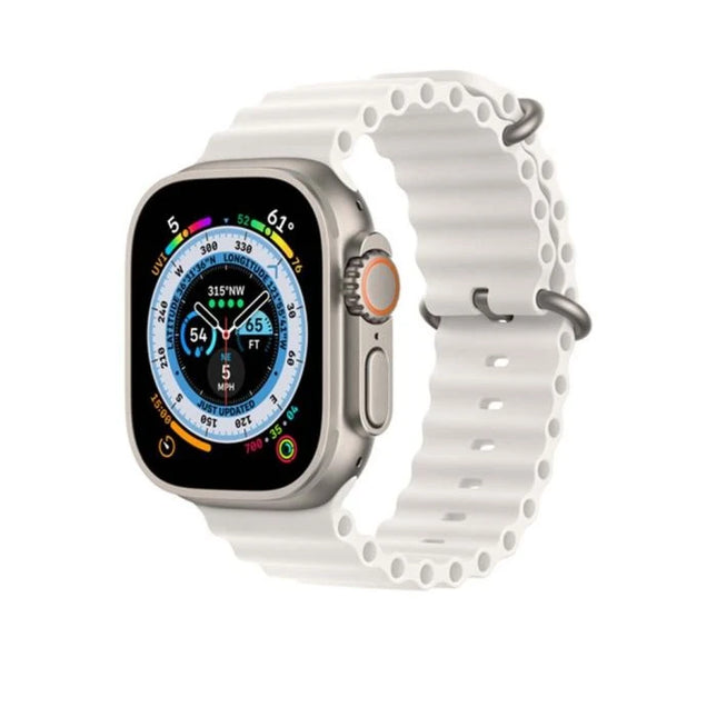 Apple Ocean Band voor Apple Watch 44-45-49 mm – Wit