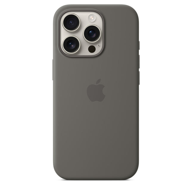 Apple iPhone 16 Silicone Case w/ MagSafe - Stone Gray