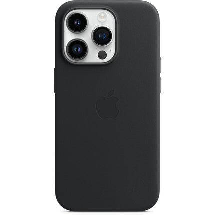 Apple Iphone 14 pro Leren hoesje - midnight zwart