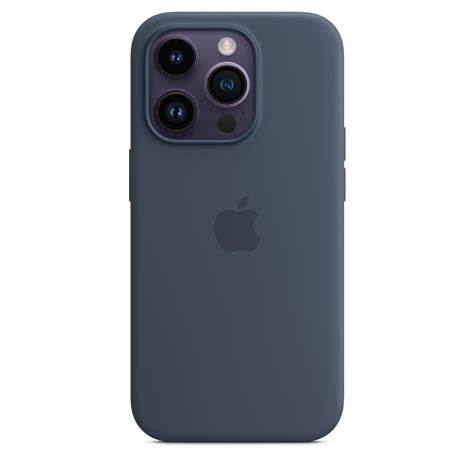 Apple iPhone 14 Pro Siliconen hoesje met MagSafe - Storm blue (blauw)