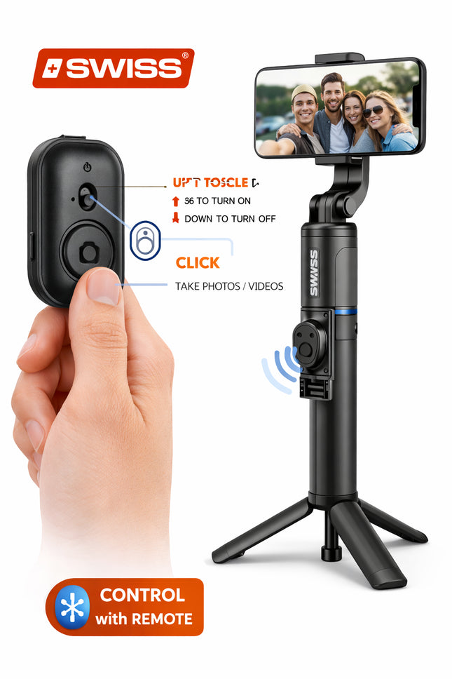 Selfie Tripod met Draadloze Afstandsbediening