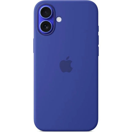 Apple iPhone 16 plus siliconen hoesje - ultra marine blauw