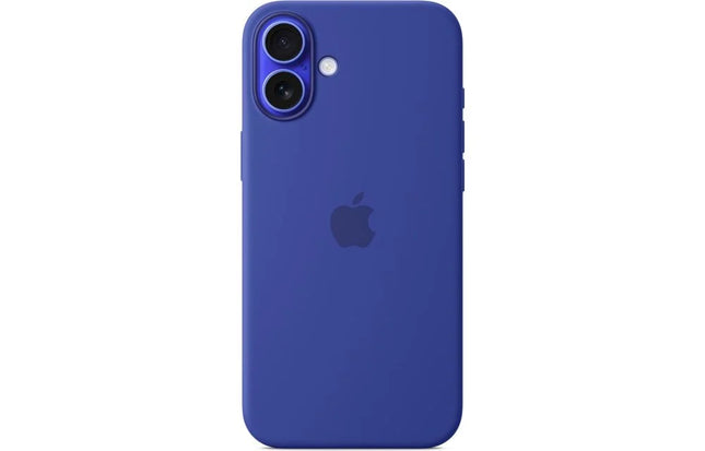 Apple iPhone 16 plus siliconen hoesje - ultra marine blauw