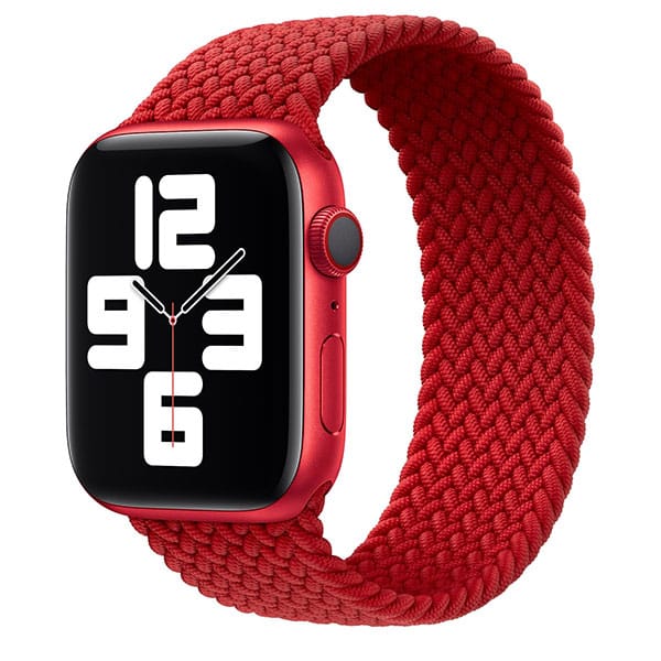 Apple Gevlochten Soloband voor Apple Watch – Rood