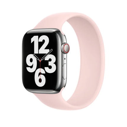 Apple siliconen solo loop chalk pink