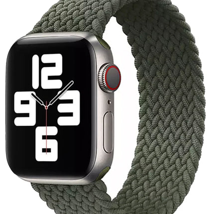 Apple watch bandje geweven band in kleur groen