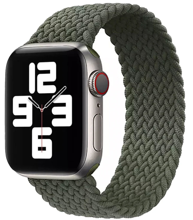 Apple watch bandje geweven band in kleur groen