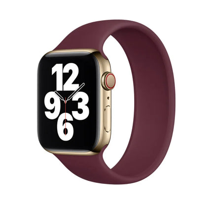 Apple Siliconen Soloband voor Apple Watch – Donker paars