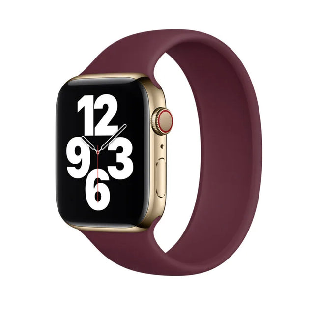 Apple Siliconen Soloband voor Apple Watch – Donker paars