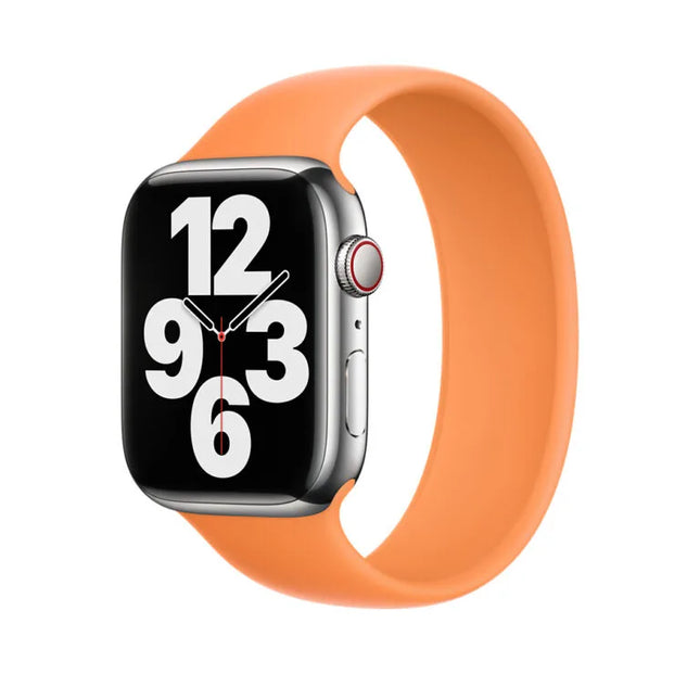 Apple Siliconen Soloband voor Apple Watch – Marigold Oranje
