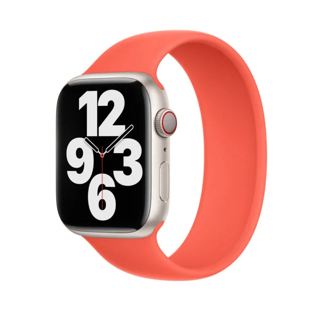 Apple siliconen solo loop band - nectarine- oranje