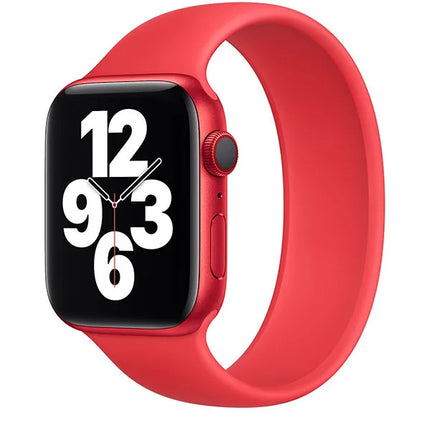 Apple siliconen red solo loop | Apple watch bandje rood