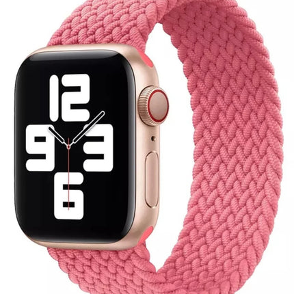 Apple watch bandje geweven band in kleur roze