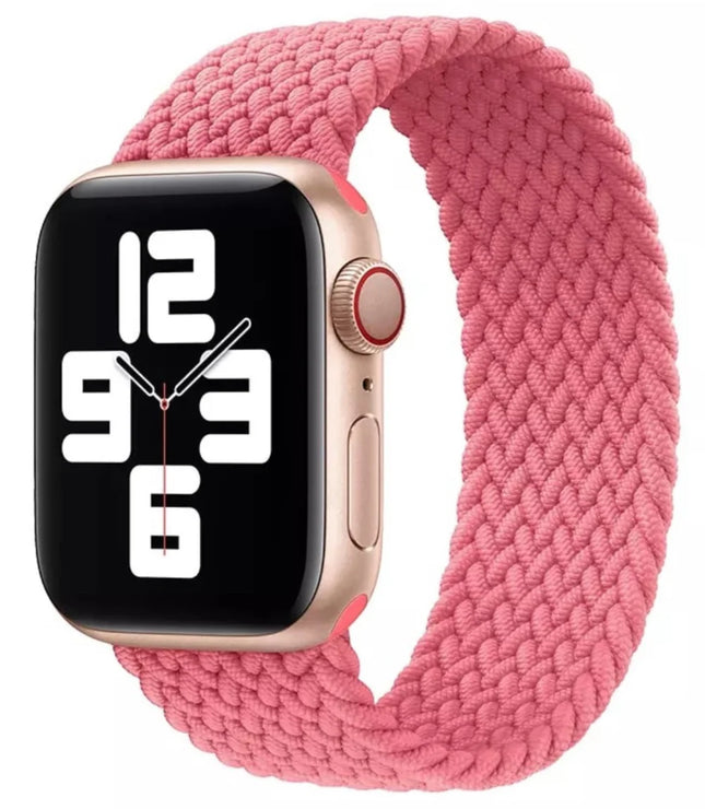 Apple watch bandje geweven band in kleur roze