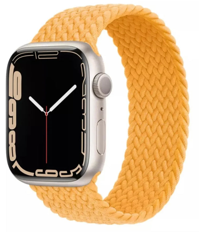 Apple Gevlochten Soloband voor Apple Watch – Geel