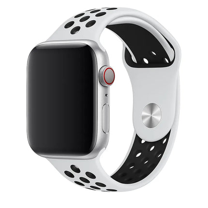 Apple Watch Nike Sport Band 45 mm – Pure Platinum/Black