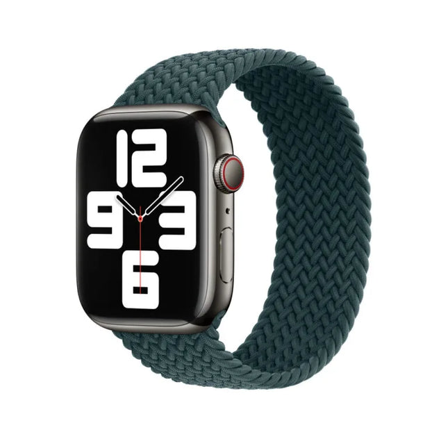 Apple Watch Gevlochten Soloband – Rainforest-Groen