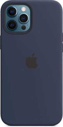 Apple iPhone 12 pro max siliconen telefoon hoes - donker blauw
