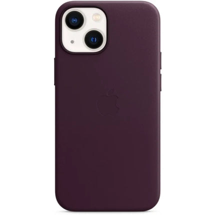 Apple iPhone 13 mini Leren Hoesje met MagSafe - dark cherry