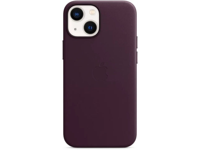 Apple iPhone 13 mini Leren Hoesje met MagSafe - dark cherry
