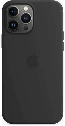 Apple iPhone 13 pro max siliconen hoesje midnight - (Zwart)