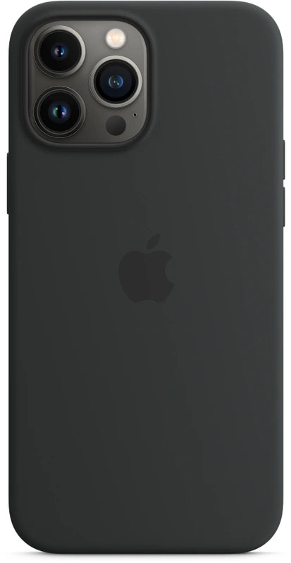 Apple iPhone 13 pro max siliconen hoesje midnight - (Zwart)