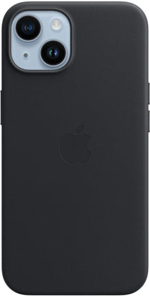 iPhone 14 leather black case