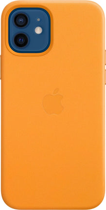 Apple iPhone 12/12 Pro Leren hoesje met MagSafe - Oranje