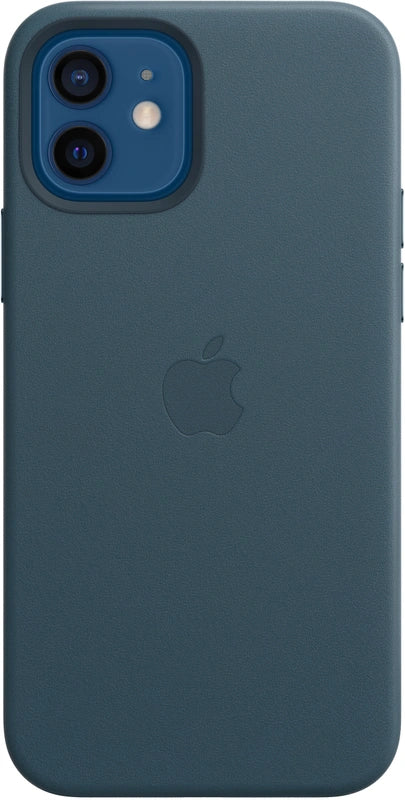 Apple iPhone 12/12 pro leren case - blauw