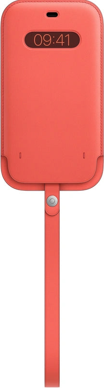 Apple iPhone 12 Pro Max Leren Sleeve met MagSafe – roze