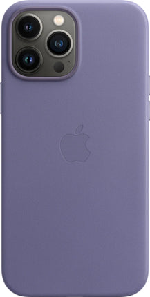 iPhone 13 Pro Max leather case purple