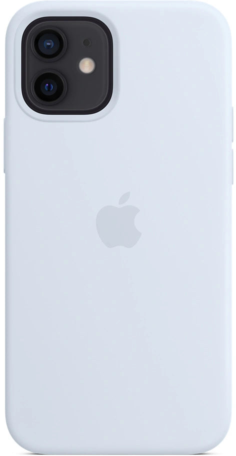 Apple iPhone 12/12 pro siliconen hoesje wolken - blauw (cloud blue)