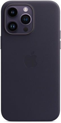 Apple iPhone 14 pro max leren hoesje met MagSafe - inkt blauw