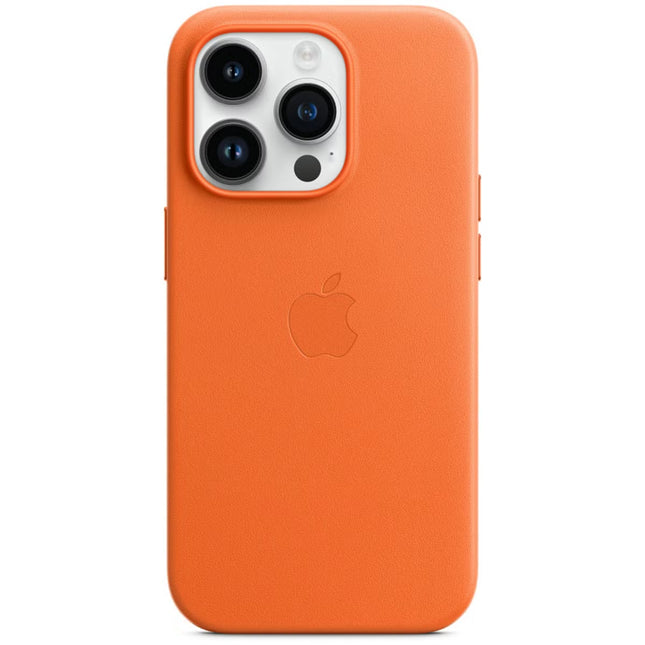 Apple iPhone 14 Pro Leren hoesje met MagSafe - oranje