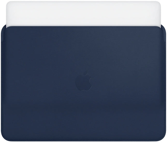 Apple MacBook Air en MacBook Pro 13-inch Leren Sleeve  - Middernachtblauw