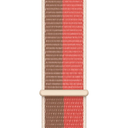 Apple watch sport band met klittenband | roze | beige