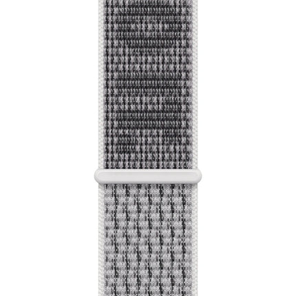Apple Nike Sport Loop voor Apple Watch 41 mm – Summit Wit/Zwart