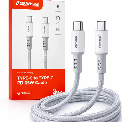 iSwiss USB-C naar USB-C Kabel 1 meter