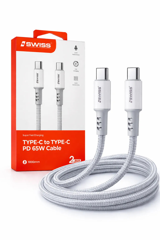 iSwiss USB-C naar USB-C Kabel 1 meter