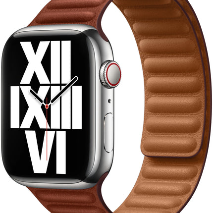 Apple Watch Leather Band 45 mm – Umber