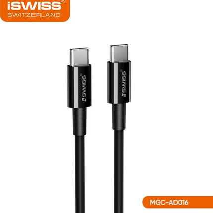 iSwiss USB-C naar USB-C Kabel 1.5 meter