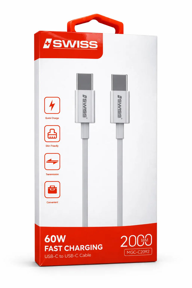 iSwiss USB-C to USB-C Cable 2 meters